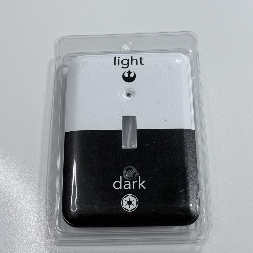 Star Wars Light Dark Side Metal Light Switch Plate Rebel Galactic Empire Toggle